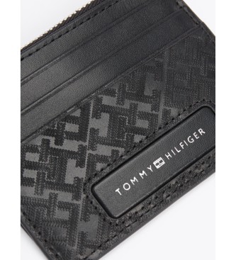 Tommy Hilfiger Monogram Leather Wallet Black