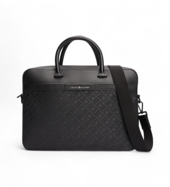 Tommy Hilfiger Monogram briefcase black