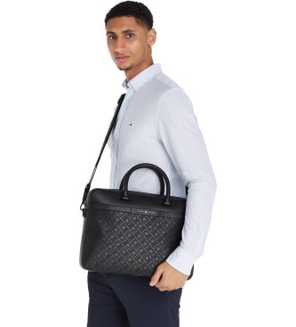 Tommy Hilfiger Monogram briefcase black