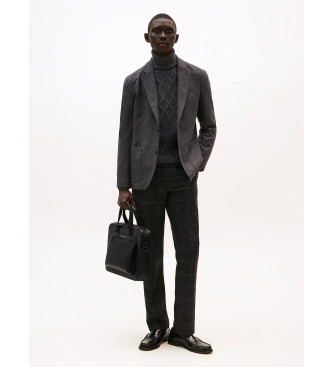 Tommy Hilfiger Valigetta nera con monogramma TH