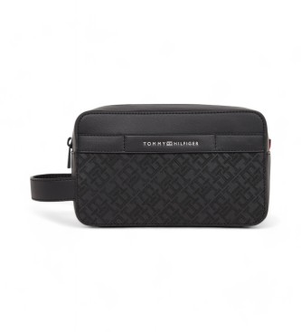 Tommy Hilfiger Saco de toilette Monogram Med Pu preto