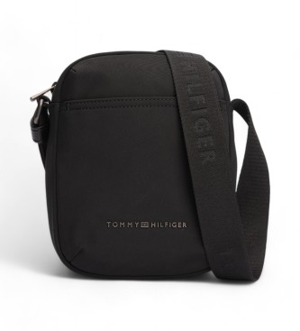 Tommy Hilfiger Nylon Mini schoudertas zwart