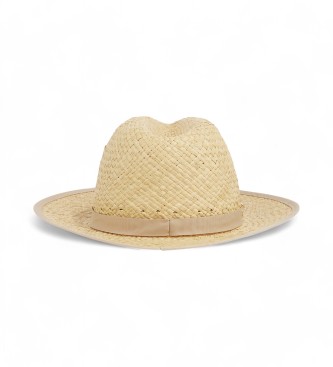 Tommy Hilfiger Cappello fedora in paglia beige