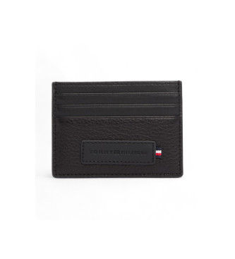 Tommy Hilfiger Premium Leren Kaarthouder Zwart