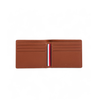 Tommy Hilfiger Porte-documents en cuir Premium Mini marron