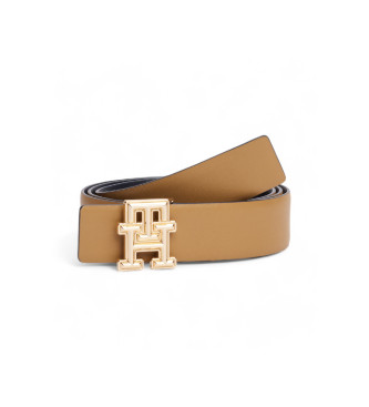 Tommy Hilfiger Ceinture rversible monogramme beige, noire