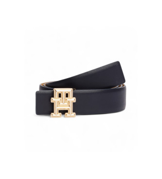 Tommy Hilfiger Ceinture rversible monogramme beige, noire