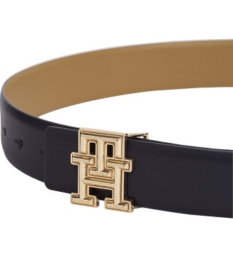 Tommy Hilfiger Ceinture rversible monogramme beige, noire