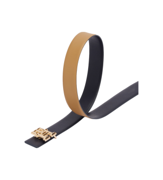 Tommy Hilfiger Reversible monogrammed belt beige, black