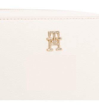 Tommy Hilfiger Beige skuldertaske med bldt logo 