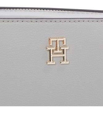 Tommy Hilfiger Borsa a tracolla morbida con logo grigio