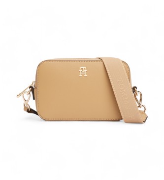 Tommy Hilfiger Soft Logo beige shoulder bag