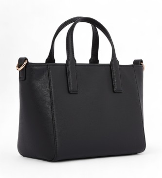 Tommy Hilfiger Mini saco tote com logtipo suave preto