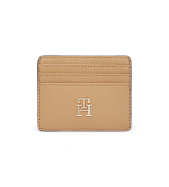 Tommy Hilfiger Logotape Cc kaarthouder bruin