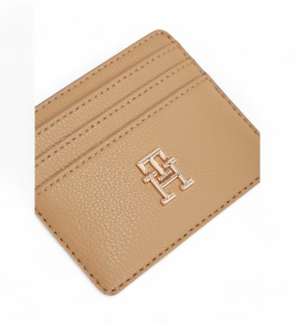 Tommy Hilfiger Porte-cartes Logotape Cc marron