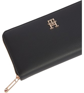 Tommy Hilfiger Portefeuille Logotape souple noir