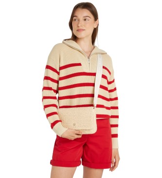 Tommy Hilfiger Transformabilna messenger torba iz bež rafije
