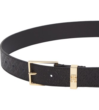 Tommy Hilfiger Leather belt Square Monogram 3.0 Black