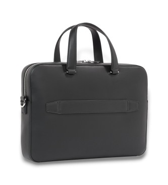 Tommy Hilfiger Teczka na laptopa z paskiem na ramię i logo, czarna