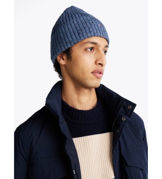 Tommy Hilfiger Gorro de fio torcido azul The Flag