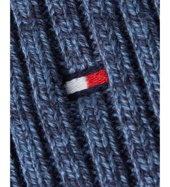 Tommy Hilfiger The Flag Twisted Yarn Mtze blau