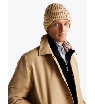 Tommy Hilfiger Berretto The Flag Twisted Yarn beige