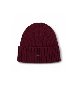 Tommy Hilfiger Die Flagge Twisted Yarn Lila Beanie