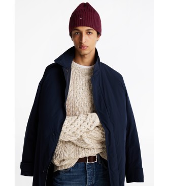 Tommy Hilfiger Cappello The Flag Twisted Yarn lilla