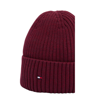 Tommy Hilfiger Die Flagge Twisted Yarn Lila Beanie