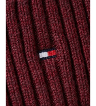 Tommy Hilfiger The Flag Twisted Yarn Purple Beanie