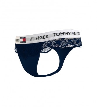 Tommy Hilfiger Navy lace thong