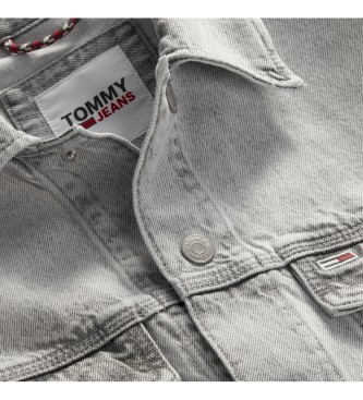 Tommy Hilfiger Giacca di jeans rigida grigia