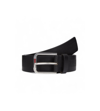 Tommy Hilfiger Leather Belt Austin 3.5 Black