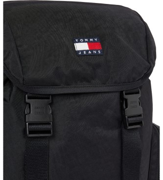 Tommy Hilfiger Sac  dos essentiel avec rabat noir