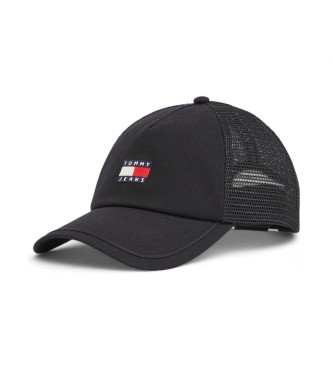 Tommy Hilfiger Cappellino da baseball Heritage Mesh nero