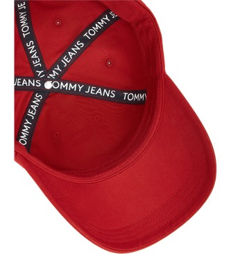 Tommy Hilfiger Czapka Linear Logo czerwona