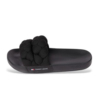 Tommy Hilfiger Flip Flops Geflochtene schwarz