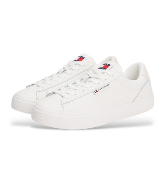 Tommy Hilfiger Turnschuhe aus Leder mit kontrastierenden weien Einstzen