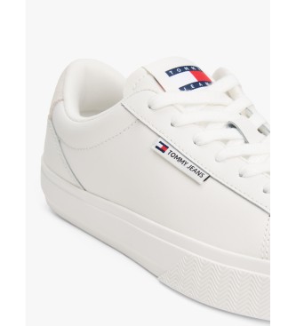 Tommy Hilfiger Turnschuhe aus Leder mit kontrastierenden weien Einstzen