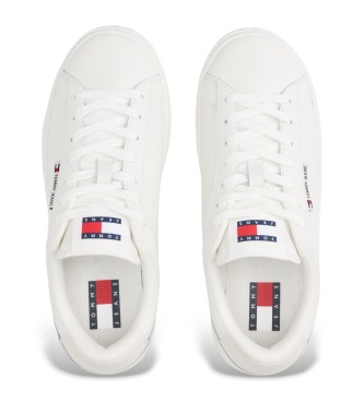 Tommy Hilfiger Turnschuhe aus Leder mit kontrastierenden weien Einstzen