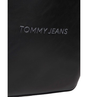 Tommy Hilfiger Saco tote essencial com logtipo metlico preto