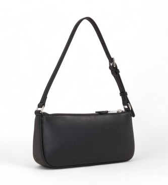 Tommy Hilfiger Bolsa de ombro essencial com logtipo metlico preto