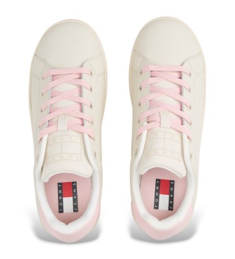 Tommy Hilfiger White platform leather trainers