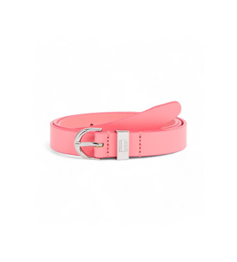 Tommy Hilfiger Heritage Ceinture ovale en cuir rose