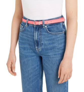 Tommy Hilfiger Heritage Ceinture ovale en cuir rose