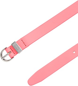 Tommy Hilfiger Heritage Oval leather belt pink