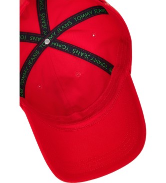 Tommy Hilfiger Cappellino con placca Heritage rossa