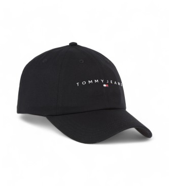 Tommy Hilfiger Kappe mit sechs Feldern und schwarzem Logo