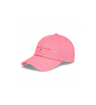 Tommy Hilfiger Lineair Logo 6 Paneel Cap roze