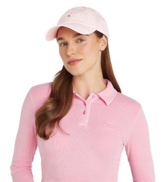 Tommy Hilfiger Basebollkeps med broderad logotyp rosa